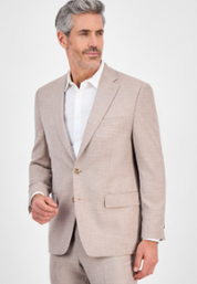 Tallia Mens Classic fit Dress Pants Blazer 40 S Tan Beige Solid