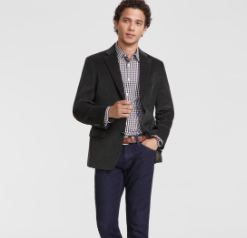 Tommy Hilfiger Mens Modern fit Cotton Corduroy Sport Coat Blazer 46 L Green