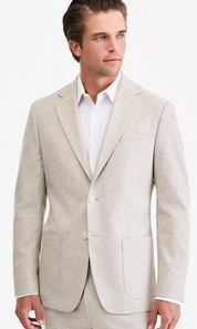 Michael Kors Mens Classic fit Cotton Suit Jacket Blazer 48 R Tan Solid