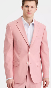 Tommy Hilfiger Mens Modern fit Suit Jacket Blazer 44 R Pink Solid