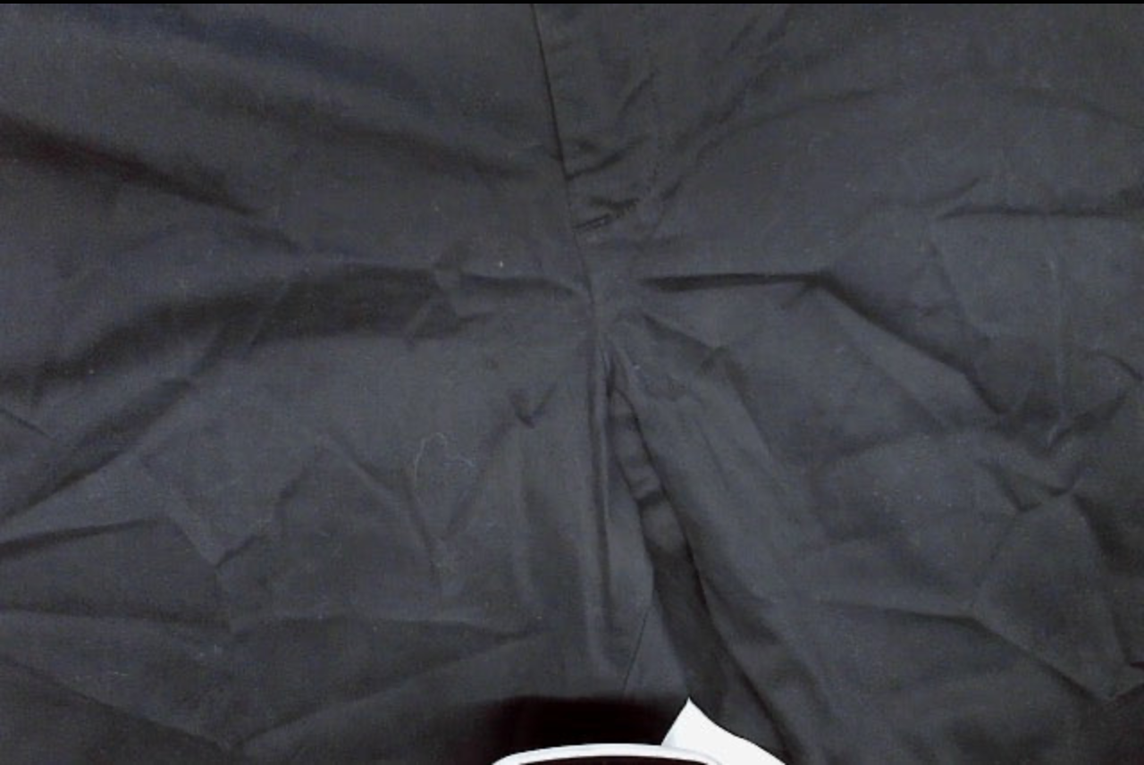 Perry Ellis Mens Slim fit Cotton Dress Pants 36 / 30 Black Solid