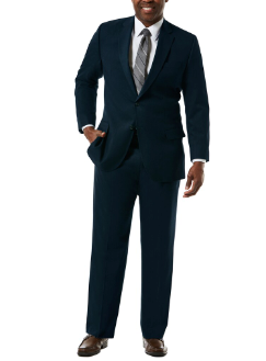 Haggar Mens Classic fit Suit Jacket Blazer 52 L Blue Solid