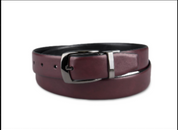 Alfani Mens Regular fit Reversible Dress Belt XL 42-44 Burgundy/Black