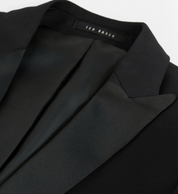 Ted Baker Mens  42 R Black Solid Tuxedo Slim Fit Suit Jacket