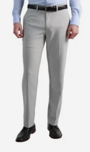 Kenneth Cole Mens Slim fit Dress Pants 36 / 29 Grey Solid