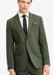 Bar Iii Mens Slim fit Sport Coat Blazer 42 L Green Solid