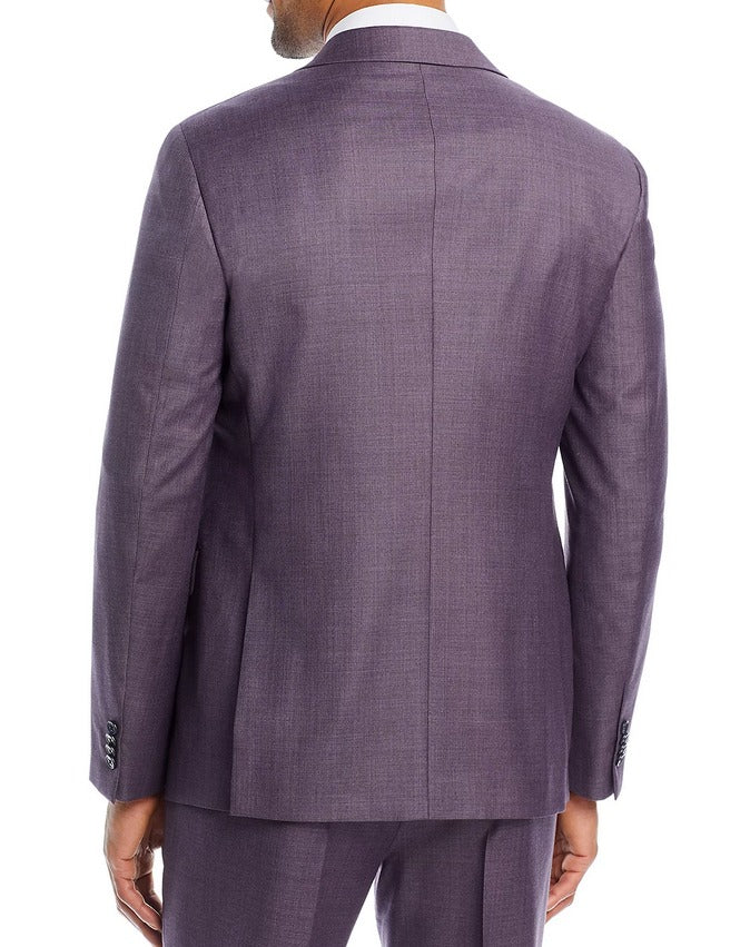 John Varvatos Star Usa Mens Sharkskin Slim Fit Sport Coat Blazer Purple  44R