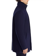 The Men's Store Loro Piana Rainsystem Wool Bib Car Coat 40R Navy Blue