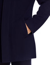 The Men's Store Loro Piana Rainsystem Wool Bib Car Coat 40R Navy Blue