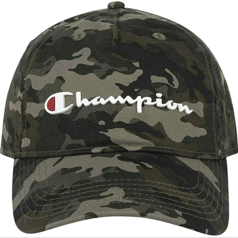 Champion Men's Green Camo Logo Cap OS