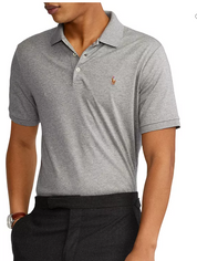 Polo Ralph Lauren Men's Cotton Blend Terry Polo Shirt Grey Small