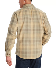 Marmot Mens Fairfax Classic Fit Plaid Button Down Flannel Shirt Light Oak Small
