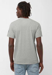 Buffalo David Bitton Mens Short Sleeve T Shirt Til Heather Grey Large
