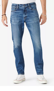 Lucky Brand Mens 411 Athletic Taper Stretch Jeans Kerrwood Blue 36 x 32