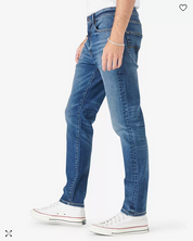 Lucky Brand Mens 411 Athletic Taper Stretch Jeans Kerrwood Blue 36 x 32