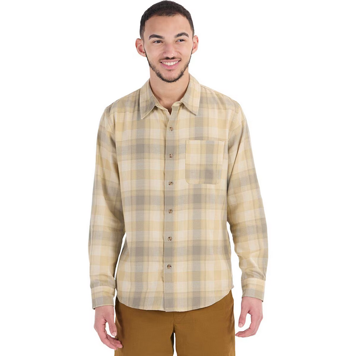 Marmot Mens Fairfax Classic Fit Plaid Button Down Shirt Light Oak Medium