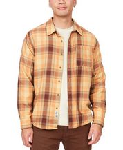 Marmot Mens Fairfax Classic Fit Plaid Button Down Shirt Tangelo Orange Medium