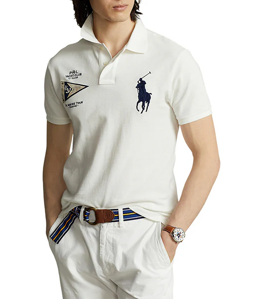 Polo Ralph Lauren Mens Custom Slim Fit Short Sleeve Polo Shirt Big Pony Nevis XL