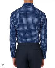 ConStruct Mens Slim Fit Performance Button Down Shirt Blue XL