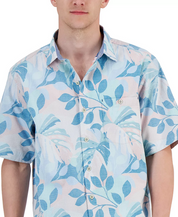 Tommy Bahama Mens Nova Wave Beach Day Blooms Button Down Shirt Pink Pool 3XL