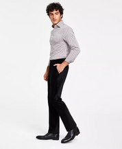 Alfani Men's Slim Fit Velvet Dress Pants Black 33 x 32