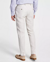 Bar III Mens Slim Fit Linen Suit Dress Pants Tan 34 x 34