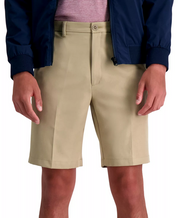 Haggar Mens Modern fit Casual Shorts 40 Beige Solid