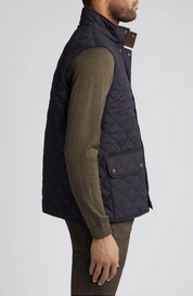 Barbour Lowerdale Mens Quilted Vest Navy XL