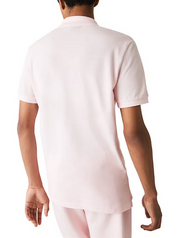 Lacoste Men's Slim Fit Short Sleeve Ribbed Polo Shirt Flamingo Pink 2XL