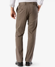 Dockers Easy Stretch Mens Khaki Dress Pants Dark Pebble Brown 34 x 30