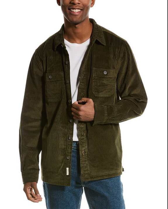 Weatherproof Vintage Mens Shirt Jacket Coat Shacket Wid Loden Green Small