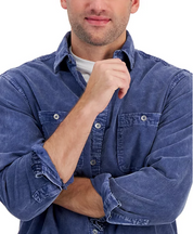 Tommy Bahama Men's Coastline Corduroy Button Down Shirt Blue 2XL