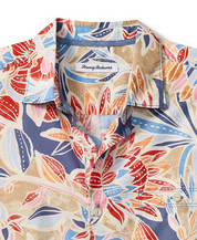 Tommy Bahama Mens Tortola Paloma Floral Button Down Shirt Dockside Blue XL