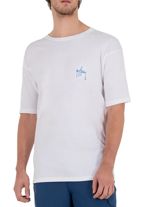 Guy Harvey Men's Graphic Short Sleeve T Shirt Bright White XL