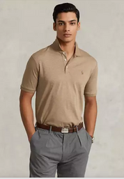 Polo Ralph Lauren Men Classic fit Short Sleeve Polo Shirt XXL Brown Solid