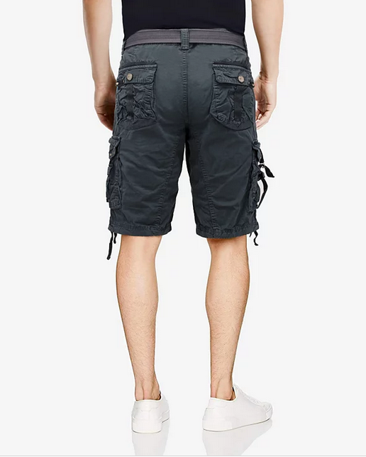 X-Ray Mens 12.5" Inseam Cargo Shorts Steel Grey 42
