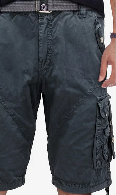 X-Ray Mens 12.5" Inseam Cargo Shorts Steel Grey 42