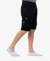 X-Ray Men's Belted Double Pocket 12.5" Cargo Shorts Navy 34