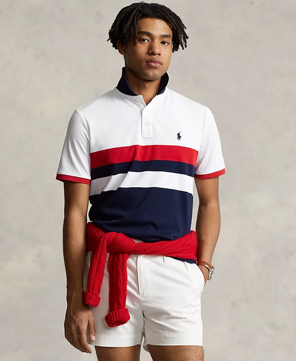 Polo Ralph Lauren Men's Classic Fit Soft Cotton Polo Shirt Navy Large