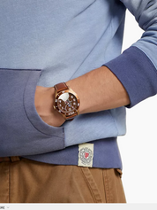 Polo Ralph Lauren Mens Cotton Blend Fleece  Hoodie Sweatshirt Blue Medium