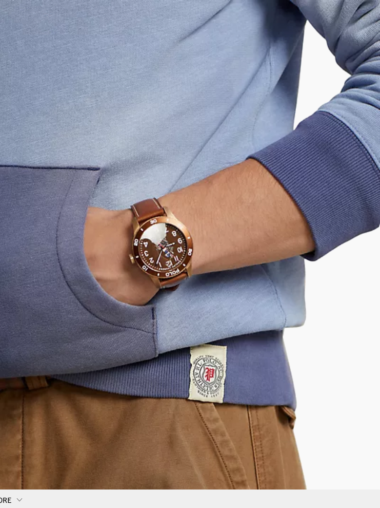 Polo Ralph Lauren Mens Cotton Blend Fleece  Hoodie Sweatshirt Blue Medium