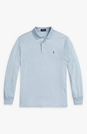 Polo Ralph Lauren Men's Classic Fit Long Sleeve Polo Shirt Blue Heather Medium