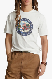 Polo Ralph Lauren Mens Classic Fit Jersey Graphic Short Sleeve T Shirt White XL
