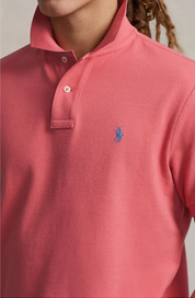 Polo Ralph Lauren Men's Classic Fit Mesh Short Sleeve Polo Shirt Pink Small