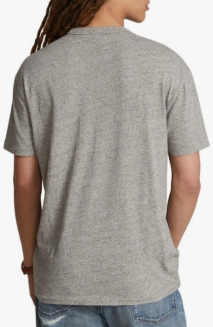 Polo Ralph Lauren Mens Classic Fit Sportsman Graphic T Shirt Grey Small