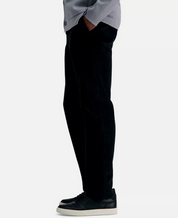 Kenneth Cole Reaction Mens Slim Fit Corduroy Pants Black 34 x 30