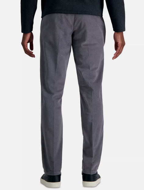 Kenneth Cole Reaction Men Slim Fit Corduroy Dress Pants Charcoal 31 x 32