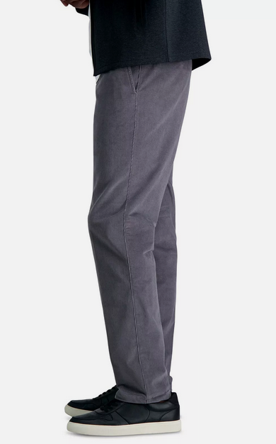 Kenneth Cole Reaction Men Slim Fit Corduroy Dress Pants Charcoal 31 x 32