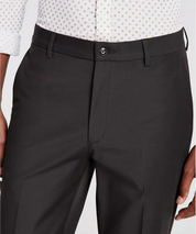 Michael Kors Mens Classic Fit Flat Front Cotton Dress Pants Dark Olive 38 x 32