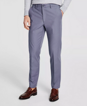 Michael Kors Men's Classic Fit Flat Front Dress Pants Ash Blue 36x34